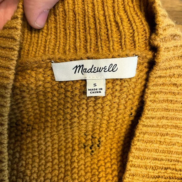Madewell Hillview Knit Cardigan Spotted Sweater S - Picture 5 of 6